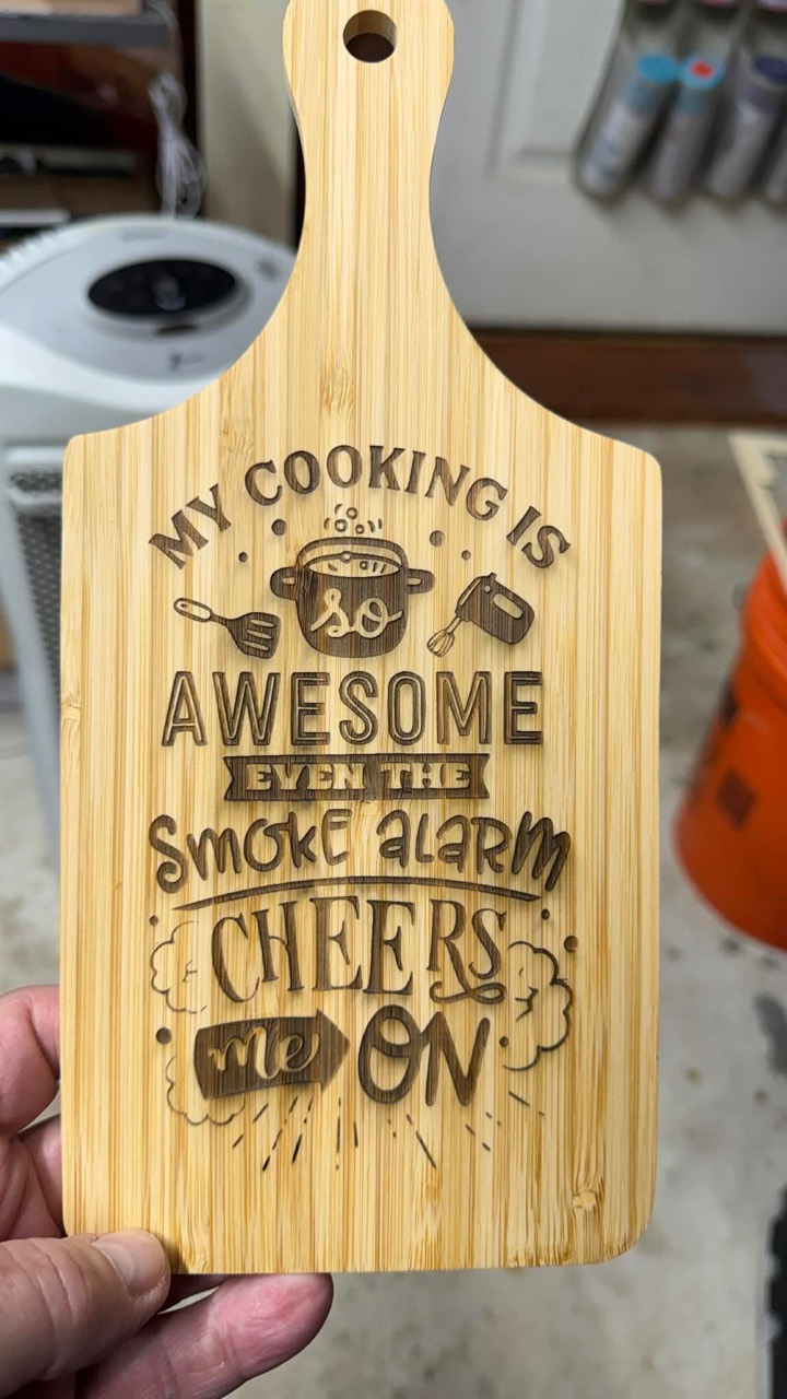 Engraved kitchen board