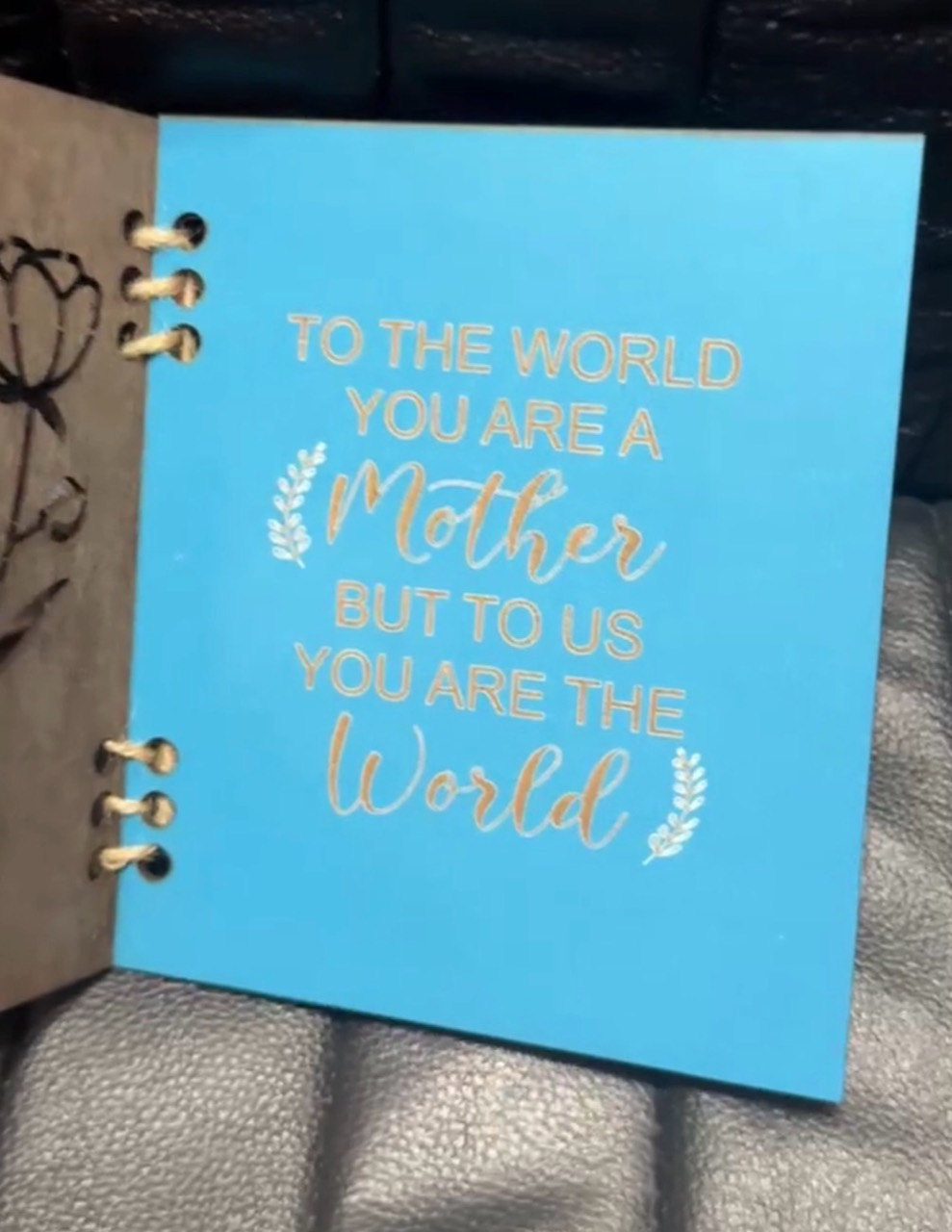 Mother's Day message book